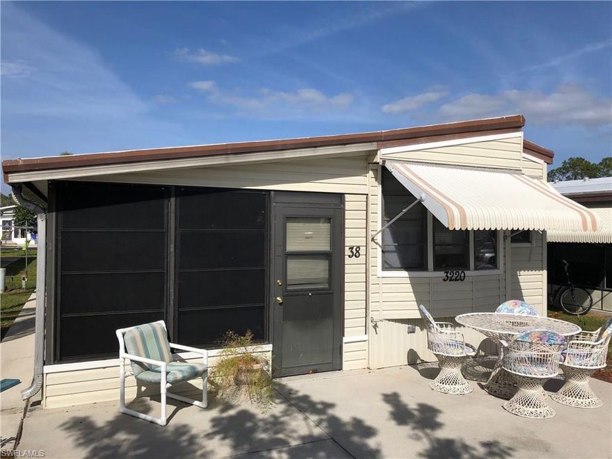 **Motivated Seller**Enjoy Florida & no hassle living... all year round or just to escape the cold! This home with lots of charm is in an active 55+ neighborhood that is located in the highly desired Bonita Springs area. Land value in this property is amazing & a rare find in this part of Florida, PLUS it has great seasonal rental possibilities if desired! The front of the home enjoys Southern exposure which allows the open front lanai to be a bright & sunny lounging/gathering area. Inside you will find a well conceived floor plan that boasts efficiency to create a comfortable living space. In just a short drive you could be relaxing on the white sand of the beach or enjoying yourself at some the best shopping SWFL has to offer- Gulf Coast Town Center, Coconut Point, Miromar Outlet Center, Coastland Mall of Naples. Leisure Time Campsite has an inviting & friendly atmosphere with a social committee that plans a variety of fun activities, and offers a community room, community pool, shuffleboard, boat storage, all with low low management fees- especially for the Bonita Springs area! Make this your home or your vacation destination...either way, you won't want to pass this one up!