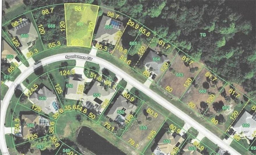 The BEST priced lot in Rotonda West! Won't last long at this price! This beautiful lot is NOT in a Flood Zone! Rare! This property is bar none one of the best available lots in all of Rotonda West located at 22 Sportsman Cir, Rotonda West, FL 33947. This property simply has it all! It is on a circle, hence there is no through traffic. The lot fans out in the back and as such, you won't be able to see your neighbors to either side. The property has impeccable vista views backing up to Broadmoor Park and offers three lake views, walking trails and plenty of wildlife and green space. And if you are a golfer, you can step right out back and practice your chip shot. Rotonda West is a deed restricted community where pride of ownership is evident and protected by HOA deed restrictions. And the HOA fees? Try under $250 for the year! The property is located in an X flood Zone (no flood insurance required by lenders yielding big annual savings on insurance costs). There are 99 holes of golf on the five golf courses within the community with many more within a short distance. This perfect lot is located close to five Rotonda golf courses totaling 99 holes of fun and challenging play, a beaut