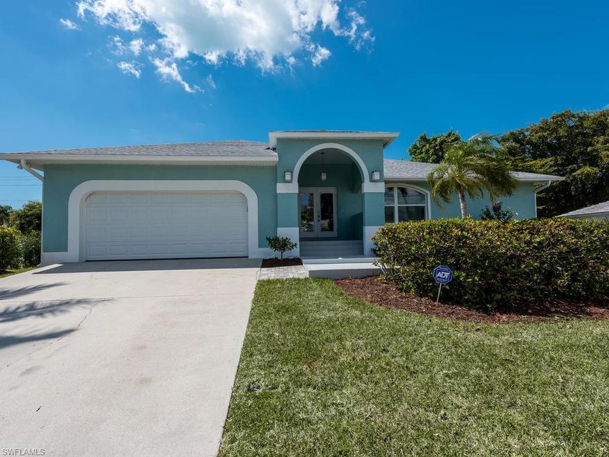 No detail was spared when this 3 bedroom/3 bath home was beautifully remodeled in 2016 & a 2nd master was created! It's located just across from the beach & the Marriott on the desirable South Marco Beach (minutes to the beach access). You can also entertain by the beautiful private pool, spa & patio. This home was gutted inside & out--everything is new! New roof, new HVAC, new pool/spa equipment & tile/resurfacing, new windows/doors, new electrical wiring, new irrigation system, new landscaping. A 3rd bath was added to make a 2nd smaller master & a laundry room was added. The bathrooms & kitchen feature custom tile & Quartz counters. The Quartz kitchen counter flows through the pass through window & continues on the patio. Everything is new, modern & energy efficient right down to the LED lights & ceiling fans.
