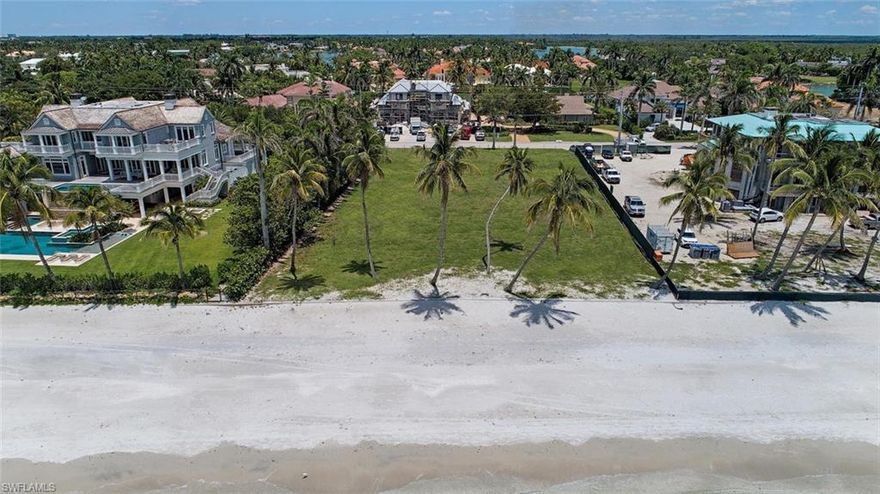 L.1571 - Escape to paradise! Rare opportunity to buy directly on the Gulf of Mexico in Port Royal. Vacant homesite boasts 100 ft of beach frontage. Plans by Stofft Cooney available for a magnificent home to be built specifically for this prime beachfront lot, taking advantage of the exquisite views & location. Offering a blend of classic & clean, coastal architecture to satisfy today's buyer, seeking a comfortable yet luxurious lifestyle and unobstructed Gulf views. Prestigious Gordon Drive is known for world-class estates and this location is far removed from the nearest public beach access offering optimum privacy and tranquility. Nearly 3/4 acre with forever views and glorious sunsets. New owner will have Port Royal Club Membership eligibility to join Naples' most exclusive private club and enjoy exquisite dining, beachfront pool, club activities, tennis, fitness and spa facilities. A chance to buy your slice of paradise in Naples and create your custom retreat!