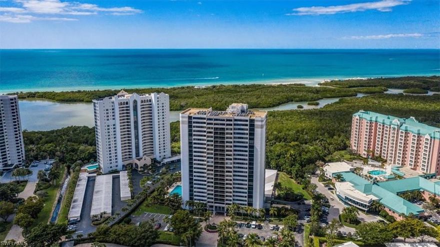 C4883.Rarely available, a stunning 2 BR, 2 BA home in The Stratford at Pelican Bay. Offered turnkey furnished with 1,733 sq ft of luxurious living area. Porcelain tile flooring & new cabinets throughout, newer AC & hurricane impact windows. Your gourmet kitchen features open concept design with new appliances, white cabinets, solid surface counters & breakfast bar. The master suite is large & inviting. Master bath features a new soaker tub & new shower + large walk-in closet. Your 2nd bedroom is spacious & offers stunning views with ensuite bath & walk-in closet. The large screened lanai is accessed from the living room & bedrooms, for relaxing Florida living. The Stratford offers elegant resort-style living with the best location in Pelican Bay. A recent 10 million dollar Stratford renovation includes infrastructure, entrance, social room, tennis/pickleball courts, huge pool, hot tub, fitness equipment, fire pit & outdoor grilling area. Pelican Bay features fabulous amenities, with 2 beach clubs w/ dining, wellness center, tennis, biking, club & Private Beach access. Located minutes to Waterside shops for dining & upscale shops. Enjoy the southwest Florida lifestyle at its finest.