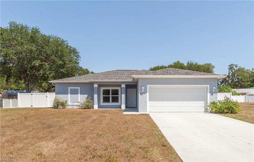SAVE $600+/- EVERY MONTH TOTALING $7,200+/- EVERY YEAR IN INTEREST ON YOUR HOME MORTGAGE.** SELLER OFFERING SPECIAL MORTGAGE TERMS TO QUALIFIED BUYERS AT 5.49% FIXED FHA 30 YEAR RATE! “Like New” 2019 built 1,700+ 3BR/2BA home. Freshly painted inside and out with waterproof/scratchproof flooring in living area and lush carpeting in bedrooms. Floor plan is open with luxury kitchen with upgraded appliances, split bedrooms, separate laundry room, 2 vehicle garage, and screened rear lanai. Large sliders overlook the tranquil backyard from both the living area and the master suite. Enjoy the 1/3+/- acre yard with rear white vinyl panel fencing for privacy. This is one of LaBelle’s prettiest neighborhoods, Laurel Oaks, located in close proximity to the Port LaBelle Marina. Home is on Port LaBelle water and sewer. A GREAT HOUSE AND A GREAT INVESTMENT - BOTH AT A SPECTACULAR MORTGAGE RATE! PERFECT FOR EITHER - THE HOMEBODY LOOKING FOR THEIR FOREVER HOME OR THE INVESTOR WHO LOVES A DEAL!