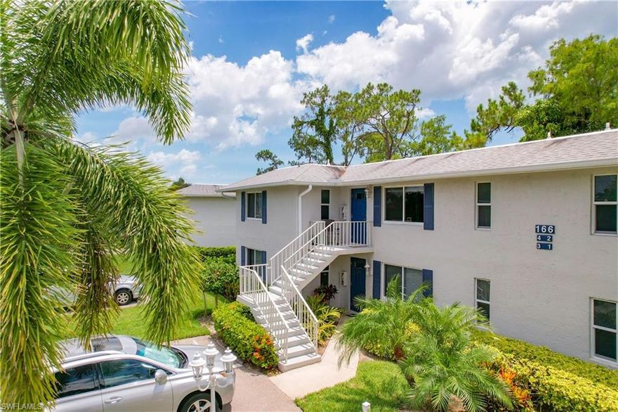VERY DESIRABLE SECOND FLOOR UNIT WITH UPGRADED KITCHEN AND SECOND BATH AND RECENT NEW CARPET. GLADES COUNTRY CLUB OFFERS NINE POOLS THROUGHOUT THE SUBDIVISION, GOLF, TENNIS, PICKLEBALL, SHUFFLEBOARD, RESTAURANT/BAR, RESORT POOL, AND MORE. DOWNTOWN OR TIN CITY IS A SHORT TEN MINUTE DRIVE, AND WHITE SAND BEACHES OF NAPLES ONLY A FEW MINUTES FURTHER. THIS IS A VERY WELL MAINTAINED UNIT WITH A VERY PRIVATE FEEL FROM THE HUGE LANAI. GREAT OPPORTUNITY TO GET INTO GLADES COUNTRY CLUB.