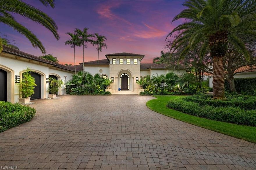 Experience the epitome of luxury living in this exquisite single-family home in the heart of Naples. This residence spans 6,422 total square feet, boasting four bedrooms plus an office and offering an abundance of space and opulence. The property is in the gated Escada neighborhood within the Ritz Carlton at Tiburon community for added privacy and security. Inside, discover a gourmet kitchen that seamlessly blends with the family room and morning room. The private primary suite provides a tranquil sanctuary, ensuring a retreat-like experience. The home's architectural grandeur is complemented by soaring ceilings and luxury finishes, creating a sophisticated ambiance throughout. Indulge in resort-style living with a covered lanai with summer kitchen and an outdoor lavish pool and spa, providing an ideal retreat and entertaining space while overlooking the serene lake and golf course. As a resident, you have the option to enhance your lifestyle with a membership to Tiburon, offering exclusive access to premier amenities. This property represents the pinnacle of Naples living, where luxury meets comfort in a stunning, gated community setting.