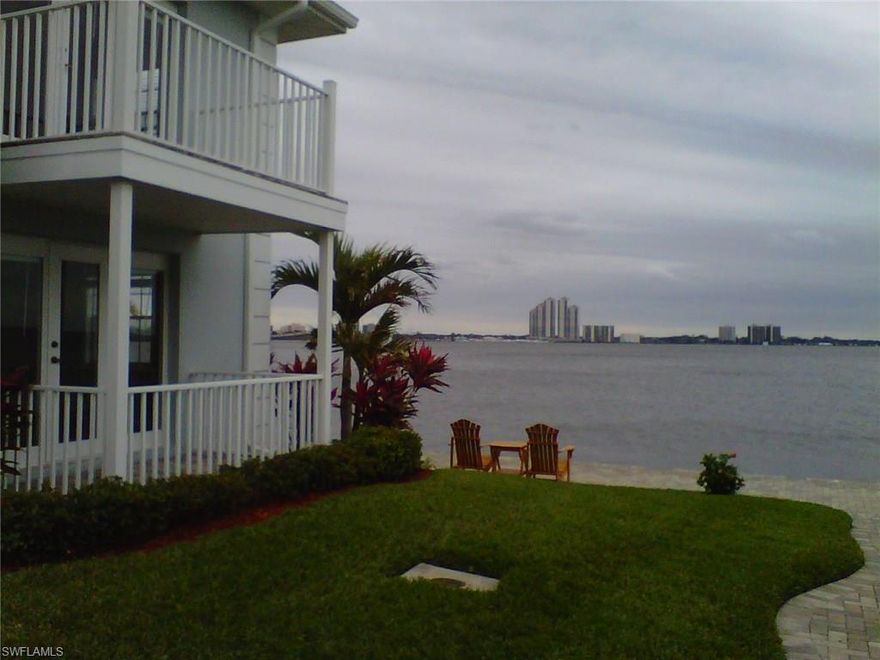 Awesome Views OVERLOOKING the Caloosahatchee River and the City of Ft. Myers! This immaculate waterfront condo is both quiet and close to great dining, shopping, and entertainment. From this first floor, two bedrooms/one bath unit you can watch fantastic sunsets, watch dolphins play, or fish off the boardwalk. The condo features neutral tile throughout, stainless steel appliances and a Jacuzzi tub. New dishwasher & microwave. Plus a huge storage closet which is rare! Leased through Nov 2016.