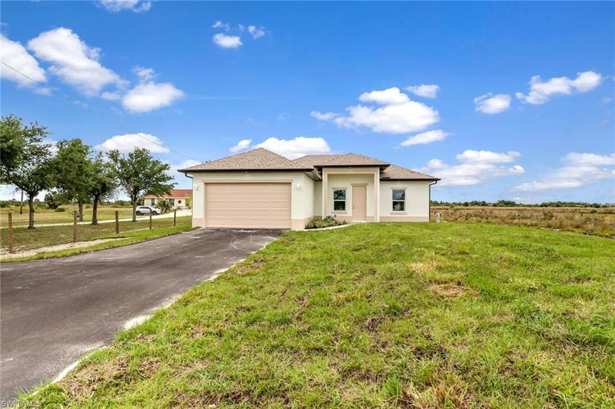 UNDER CONSTRUCTION! Imagine coming home to this three bedroom, two bath home featuring an open floor plan and spacious master bedroom suite. This wonderful home is situated on 1.14 acres on a quiet street in Golden Gate Estates. All of the benefits of a new home without the extra cost. Don't miss this golden opportunity - make this home your private retreat!