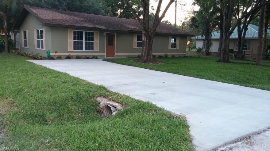 Completely remodeled home in the heart of LaBelle close to shopping and the grocery store. This home has rich wood plank flooring in the living/dining/kitchen and down the hall. Carpet in the bedrooms and tile in the bathrooms. Enjoy your breakfast at the breakfast bar in your beautiful kitchen with stainless steel appliances and granite countertops. Custom tile backsplash and cabinets with a pantry are the right finishing touch in this kitchen. Indoor utility, 2nd bath is a tub/shower combo. Storage shed provides space for all your yard tools and a bonus pole barn for additional storage. This is all on a corner, oversized lot. A definite keeper!