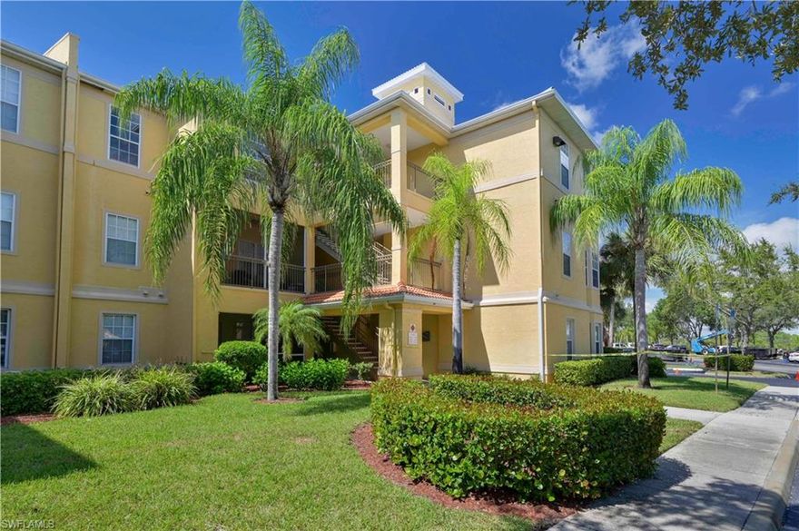 Welcome to The Tides at Pelican Landing! Beautiful 2 bedroom, 2 bath, second floor condominium. Screened in lanai overlooking the lake, dining area off kitchen overlooks living room. Spacious master suite and guest bedroom. New roof and new hurricane impact windows in 2020! The Tides at Pelican landing is a Gated Community offering community pool, gym, tennis, basketball and volleyball! Highly desirable area as it is walking distance to Coconut Point. Get the local flavor with farmers markets, outdoor shopping, and recreation. One assigned parking spot included. Property is leased until 2/28/2022.