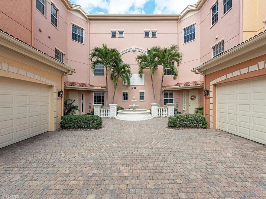 C.17370 Beautiful professionally decorated Botticelli first floor unit with panoramic view of golf course and lake.  The unit has many up grades including plantation shutters, quartz kitchen countertops, Kevlar storm shutters, updated lighting, induction stove top, custom closet, new hot water heater, new washer, apoxe garage floor, water filter under sink,crown molding, freshly painted 2 yrs ago, new garage door opener, remotely controlled thermostat, keypad, 5 ceiling fans and more. Avellino Isles is a gated community within the Vineyards main gate.  The community has a part time manager on site.  The Avellino Club house has been redecorated this year and offers a social room, kitchen, gym, library,and card room.  The pool and hot tub,and grills are available to all residents.