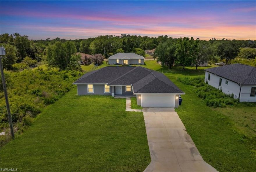 3-bedroom, 2-bathroom home with a 2-car garage, fully completed and move-in ready. Features include upgraded stainless steel appliances, granite countertops, and a whole-house water filtration system. Enjoy an open, bright floor plan with tile flooring throughout, hurricane impact windows and doors, and a separate laundry room with washer and dryer connections. Conveniently located and pet-friendly, this home is designed for modern, comfortable living. Application Fee: $69 per applicant (18+). Upon lease signing, $50 from each application fee will be credited toward the first month’s rent. one truly stands out and won’t last long—schedule your showing today!