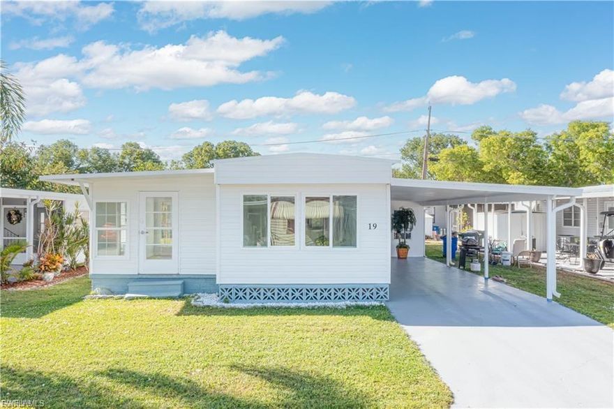 Welcome to your slice of paradise in Garden Cove! This fully renovated, light-filled, and impeccably maintained home is located in the peaceful, gated 55+ community of Garden Cove in Fort Myers. Thoughtfully updated throughout, the home features a brand-new modern kitchen perfect for cooking, entertaining, and everyday living, along with abundant storage and a bright, airy feel.

Ideally situated just 6 miles from Fort Myers Beach and 9 miles from Sanibel Island, you’ll enjoy quick access to some of Southwest Florida’s most desirable destinations. Garden Cove offers outstanding amenities including a heated pool, shuffleboard, billiards, ping pong, and a lively social calendar featuring poker, bingo, puzzles, and game nights.

As a resident-owned park, Garden Cove is known for its friendly atmosphere, wide well-lit streets, community tool shed, and dedicated RV parking area. Don’t miss this rare opportunity to own a move-in-ready home and enjoy the very best of affordable coastal 55+ living. Schedule your private showing today!