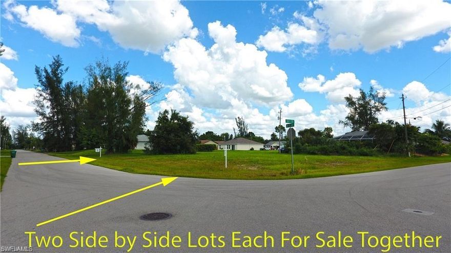 ATTENTION BUILDERS, TWO LOTS TOGETHER THAT ARE SIDED BY SIDE WITH CITY WATER AND SEWER ALREADY IN. Balance is only $5,100.00 for each lot. BOTH LOTS ARE BEING SOLD TOGETHER AS A PACKAGE $80,000.00 EACH. SEE MLS# 225019306. THAT IS OVER A HALF AN ACRE 21,822 SQUARE FEET. LOCATION IS PRIME... IF YOU ARE LOOKING FOR A GREAT DEAL AND YOU WANT TO BUILD TWO HOMES OR ONE HOME WITH A 4 OR 5 CAR GARAGE YOU CAN DO THAT. DONT MISS OUT IN THIS WONDERFULL INNER AND CORNER LOT. This lot is 90x125 and the other is 85x125