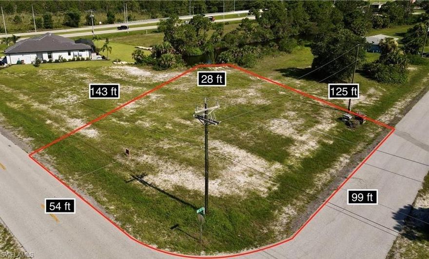 Gulf access residential lot. Southeast Exposure. Over sized corner lot over a third of an acre with only one bridge to the gulf of Mexico. No Burrowing Owl or Tortoises. Lots of development in the area.