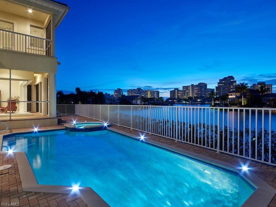 Panoramic water views define this luxury Park Shore home, just a short walk from the white sandy beaches. Available January 2026 for the full winter season, this stunning two-story waterfront residence offers true coastal elegance with spectacular bay views. The home features 6 bedrooms and 6 baths, with the primary suite, one guest bedroom, family room, living room, and study conveniently located on the main level. Upstairs, you’ll find four additional guest bedrooms, perfect for family getaways or extended seasonal stays. This spacious residence seamlessly blends luxury, comfort, and convenience in one exceptional location.
Property Highlights: Expansive living room, family room, and upstairs loft, Elegant dining area and cozy breakfast nook, Gourmet kitchen fully equipped for all culinary needs, Private pool, spa, and sundeck overlooking the bay, 3 car garage. Exclusive private beach access to Park Shore Beach, including parking, sunset picnic area, restrooms, and showers. Short walk to Venetian Village and Waterside Shops; minutes from downtown Old Naples. Whether you’re relaxing by the pool, watching a sunset over the bay, or exploring Naples finest dining and shopping, this waterfront retreat offers everything you need for an unforgettable seasonal stay.