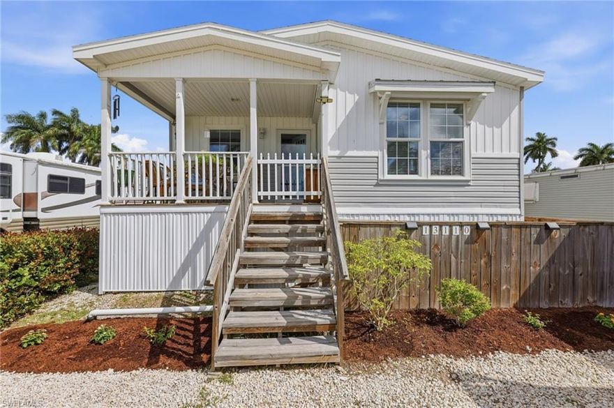 Elevated, updated, and full of opportunity, this beautifully renovated 2019-built home in the Point Breeze area offers more than meets the eye, all in a location that puts you just moments from the beach and gives you the freedom to truly enjoy the Florida lifestyle. Featuring 2 bedrooms, 2 full bathrooms, plus a versatile den with closet, this layout lives like a potential 3-bedroom and provides the flexibility today’s buyers are looking for. Inside, the home opens to a bright, airy living space with vaulted ceilings and a seamless flow into the kitchen and dining areas. The interior has been fully renovated with a clean, modern coastal feel. The kitchen showcases updated cabinetry and finishes, while both bathrooms have been completely redone with stylish tile showers, new vanities, and updated flooring throughout. Step outside and you’ll find even more to love. The elevated front porch creates a welcoming entrance and a perfect place to unwind, while the spacious lot offers room to spread out. A standout feature is the RV setup with full hook-ups, providing flexibility for personal use or potential rental income.
A detached she-shed is also located on the property and is available separately, offering additional space for storage, hobbies, or a private retreat.
And then there’s the location. Just moments from Bunche Beach, close enough to bike or even walk, this area is known for its quick access to the water. Within minutes, you’re over the bridge to the Sanibel Causeway, with Sanibel and Captiva Islands right at your fingertips. With no HOA, this property offers added flexibility to park your boat or trailer and enjoy a more relaxed, lifestyle-driven setting, something that’s becoming harder to find this close to the coast. With a newer roof (2022), recent updates, and a move-in ready interior, this home is ideal for a primary residence, seasonal getaway, or investment opportunity in one of Fort Myers’ most convenient coastal-access locations.