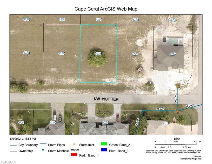 Great lot ready for a brand new home!