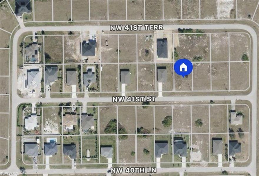Excellent opportunity to buy the lowest priced buildable vacant lot in this area. Surrounded by new construction homes. Paved road with electricity. Desirable section of Cape Coral near Old Burnt Store Road. Easy access to Publix, Marina, and US41. Perfect to buy and hold for investment or to build a home on. Hablo Español!