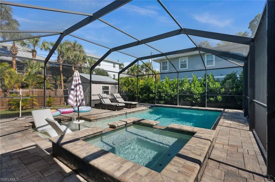 Discover the best of coastal living at 723 Park Ave, ideally located in the sought-after Gulf Harbor neighborhood of North Naples. This thoughtfully updated 3-bedroom plus den, 2-bath residence sits on an oversized double lot and offers the freedom of no HOA, making it a versatile option for full-time living, a vacation retreat, or income-producing rental. Incredible investment opportunity as rental property. The home has been extensively renovated, providing modern comfort and confidence for years to come. Inside, you’ll find bright, open living spaces complemented by contemporary finishes, updated systems, and a functional layout designed for everyday living and entertaining. The kitchen features sleek countertops, custom cabinetry, and stainless-steel appliances, while both bathrooms reflect clean, modern design. 
Outdoor living truly shines here. A private screened pool and spa create a relaxing backyard oasis, while the fully fenced yard and gated side access allow room for boat or RV parking. The generous lot size also offers future flexibility, including zoning that allows for duplex use. Just moments from Cocohatchee River boat ramps with quick access to the Gulf through Wiggins Pass, this location is a dream for boating and fishing enthusiasts. Enjoy the convenience of nearby beaches, dining, shopping, and entertainment, all while living in a quiet, established community with a laid-back coastal feel. A rare opportunity to own a move-in-ready home with location, lifestyle, and long-term potential in one of Naples’ most desirable areas.