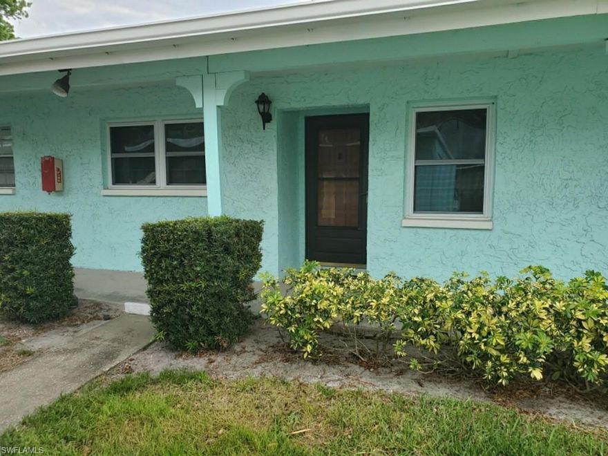 This well maintained 55 and up community contains 2 bedrooms and 2 bathrooms with a sunroom. The master bedroom has a walk in closet. The guest room is spacious with the guest bathroom containing a tub. This condo has a water softener for the Buyer to enjoy. It has outside storage that is large enough to hold a bike and there is a carport for keeping the sun off of your car.  The community has a fantastic pool with a small putting greens. The property is meticulously maintained with mature vegetation and is centrally located close to all the restaurants, shopping mall, library and more. It has everything you could want for Florida living and more!