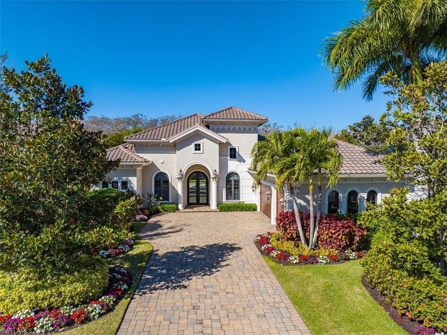 H14593 Welcome home to 4179 Cortland Way - the newest move-in ready Quail West property. Offered furnished, you only need to bring your golf clubs and pickleball paddles to enjoy the amenity rich lifestyle that Quail West has to offer. Built in 2015, this Muirfield floorplan features 4 sizable bedrooms, an office, 5 total bathrooms and a 3-car garage. Situated privately on the preserve, the multi-level lanai is perfect for entertaining friends and family with ample opportunity to soak up some beautiful Naples sunshine on the West facing patio.  Hurricane grade windows/sliders, wired AV speakers, propane heated pool, firepit and a custom bar only begin to shed light on the modern upgrades throughout the residence. Keep your own golf cart in one of the 3 garage bays, so you can quickly access 8 tennis and 4 pickleball courts, 3 dining options, 2 story fitness center and 36 holes of Arthur Hills designed golf!