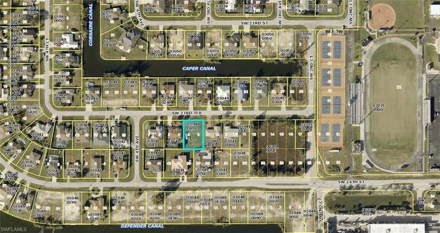 Prime vacant lot in SE Cape Coral with city water and sewer in and paid! This southern rear exposure homesite is perfect for building your dream home, allowing you to enjoy all-day sunlight in your future backyard and lanai.  

Conveniently located near grocery stores, casual dining, and schools, this property offers easy access to everyday essentials while being situated in an established neighborhood. Whether you're looking to build now or invest for the future, this lot provides an excellent opportunity in one of Cape Coral’s most desirable areas.  

Don’t miss out—secure this fantastic location today!