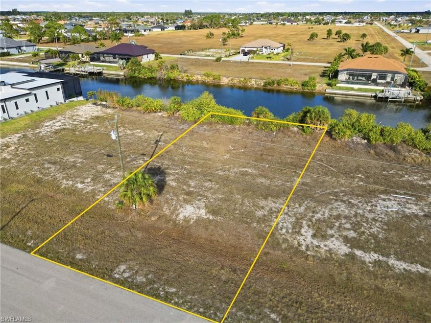 Your future boat lift belongs here!

This gulf access waterfront lot in Northwest Cape Coral is your blank canvas to build your dream home and start enjoying the ultimate Southwest Florida lifestyle you’ve been thinking about. Just picture designing your custom home exactly the way you want it... glistening pool, jaw-dropping outdoor kitchen, incredible boat dock, and of course: majestic views are already included!

Located in one of Cape Coral’s fastest-growing areas with other beautiful new construction homes, this vacant lot offers direct boating access to the Gulf of AMERICA making it perfect for fishing trips, sunset cruises and your weekend adventures on the water.

Grab your builder, bring your boat, and start planning your piece of paradise today!