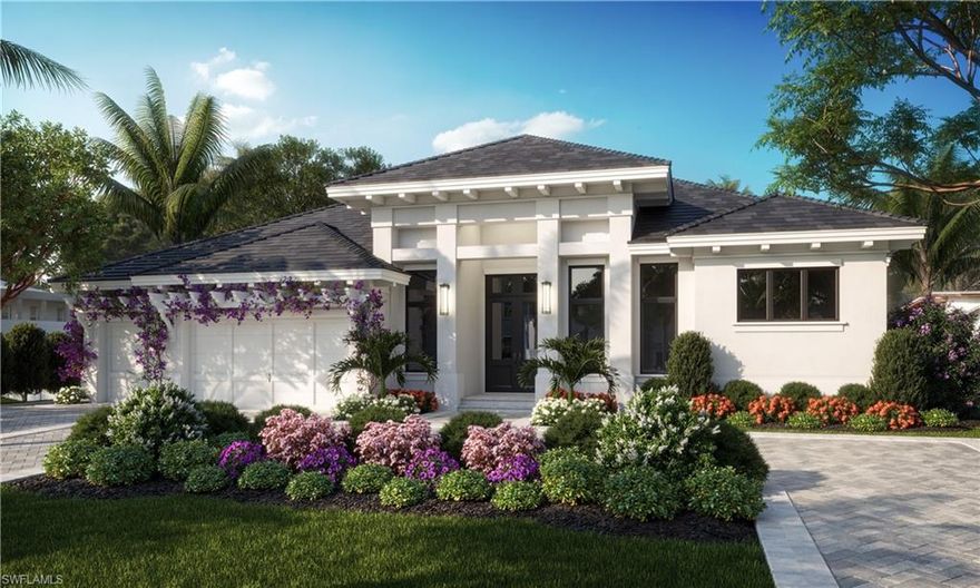 This fabulous upcoming home by Borelli Construction of Naples, Park Shore's premier builder, features a well thought out design with a large great room, split bedroom plan and ample outdoor living space. Situated between two new homes, 710 Old Trail Drive boasts ideal Southeastern rear exposure, an oversized lot, and a central Park Shore location. The property is conveniently located near Fresh Market, Starbucks and shopping as well as the private Park Shore beach park. The interior of the home will feature top-of-the-line Wolf and SubZero appliances, beautiful Legno Bastone French white oak wood flooring, Crestron lighting and home automation, whole house generator and Andersen windows.