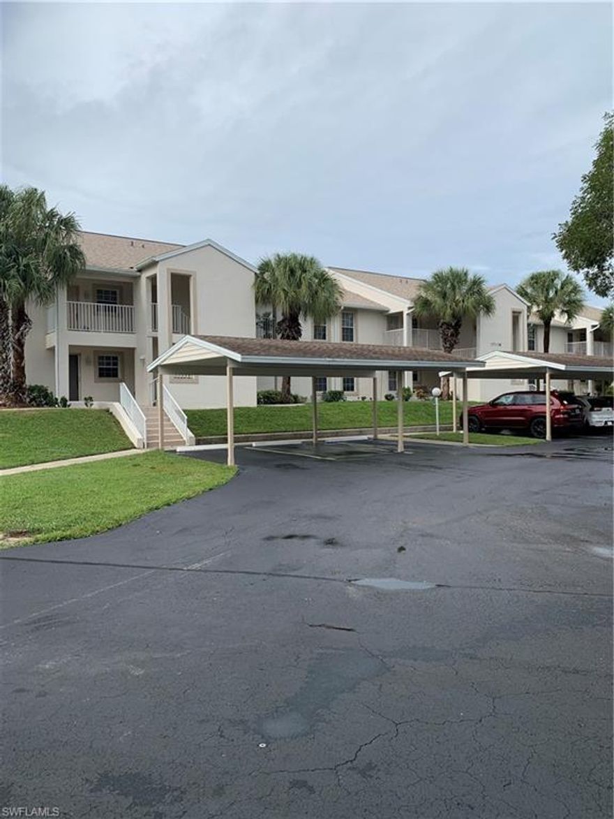 What a great value in this sought after community with direct access to the Gulf of Mexico. First floor two bed, two bath condo in Terraverde Country Club. Beautiful updated pool, hot tub and community clubhouse. Executive par 3 public Nine hole golf course, tennis/pickle ball courts, boat storage/launch. This beautifully maintained, bright and airy condo is only 20 minutes to SWF Fort Myers International Airport and shopping. A short 25 minute car ride to Fort Myers Beach and all it has to offer. Sellers are motivated and waiting for new owners to enjoy this gem. Unit is being sold Turnkey, just bring your clothes.  Air conditioner replaced in November, 2015, new appliances in kitchen in 2016, washer and dryer new in 2012. Taxes do not reflect Homestead discount.