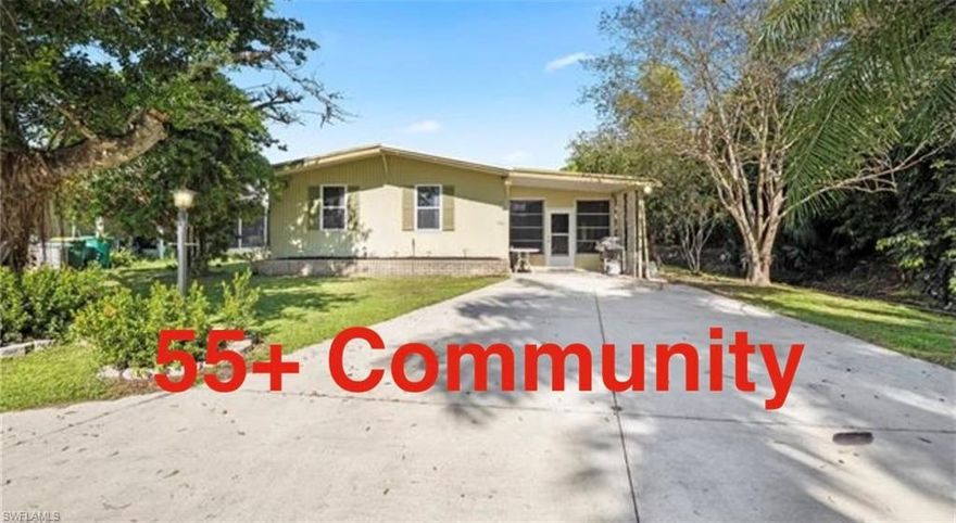 Available for an annual rental or longer this updated, furnished THREE bedroom home with split floor plan and vaulted ceilings. This secluded location at the end of the lane on a lovely canal will not disappoint. Additionally, the oversized fenced back yard has a privacy hedge, making you feel like you are practically alone in paradise. The kitchen is beautifully updated with crisp white cabinets, stylish quartz counters, and stainless steel appliances. Both baths are updated with new cabinets, and the master bath has a gorgeous walk-in shower. The laundry is indoors off the kitchen for comfort and convenience. The extra large lanai overlooks the water for privacy and optimal wildlife viewing. Another stand out feature is the extra wide drive, enough for several cars. Newer AC for reduced energy bills. All this awaits you in the fun and fabulous 55+ community of West Wind Estates just 12 miles from downtown Naples OR Marco Island with either offering beaches and so many shopping and dining options. Bring your furry friends with you to enjoy your fenced back yard in this pet friendly neighborhood.