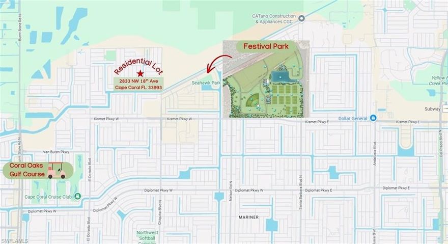 Imagine starting your mornings with soft eastern sunlight shimmering across the water—this freshwater canal lot in Northwest Cape Coral offers a setting that feels peaceful, private, and easy to enjoy.

With its desirable eastern rear exposure, your backyard becomes the perfect place to welcome the day. Enjoy cooler, shaded afternoons and more comfortable evenings outdoors—ideal for year-round living without the intensity of direct western sun.

Set along a freshwater canal, this homesite creates a natural backdrop that brings a sense of calm to everyday life. Whether it’s morning coffee by the water or unwinding at the end of the day, the view becomes part of your routine.

The location continues to gain momentum, with Coral Oaks Golf Course, Festival Park, and the well-loved Crystal Lake Park just minutes away—offering everything from beach-style relaxation to walking trails and scenic overlooks.

With easy access to Burnt Store Road, you can head north toward Punta Gorda and I-75 or south into Fort Myers while still enjoying the space and quieter pace that Northwest Cape Coral is known for.

Launch your kayak right from your backyard and explore miles of freshwater canals, or simply take in the peaceful water views that make this lifestyle so appealing.

Whether you're ready to build now or prefer to hold as the area continues to grow, this property offers a thoughtful balance of lifestyle, location, and long-term potential.