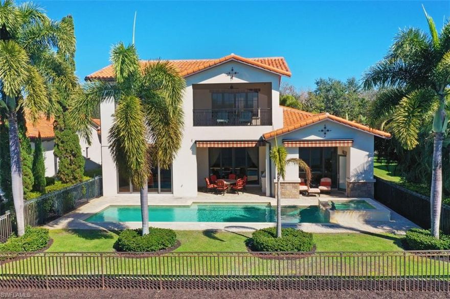 Redesigned and Remodeled in 2017 by Wright Interior Group with Ergonomics in mind! Cork floors throughout are easy on the feet, back and knees, and the open concept floor plan ensures good flow and functionality.  This home has all new appliances, Sonos surround system, 2 tankless water heaters, pool heater & pool pump, A/C, plumbing fixtures, cameras & security system, hardware, flooring, lighting and all finishes.  All furniture is new and custom made! There is a two-car garage and a garage for your golf cart! Privately situated (no golf cart path!) with beautiful Southwest views of the lake and golf course. The 1,200 sq. ft. Grand Owner's Suite offers his and hers separate bathrooms and walk-in closets, and the ultimate in privacy and luxury. What was the fourth bedroom has been made into a "Queen's Cave" with a huge dressing room and her own attached bathroom.  THIS CAN EASILY BE CHANGED BACK TO A 4th BEDROOM WITH ENSUITE BATH! The downstairs master bedroom or in-law suite is ADA compliant with roll in shower and grab bars.  Lighting is all new and designed to provide an ambiance of serenity. No details were missed when redesigning this home!