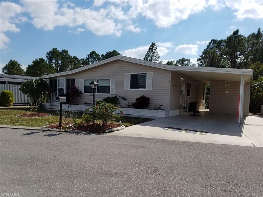 Very nice home in good condition, located in a private cul-de-sac, 2bed-2bath, completely furnished, turnkey, carport and utility room with plenty storage, located in the 55 community of Six Lakes Country Club with an 18-hole golf course, tennis, shuffleboard, community pool, spa, sauna, restaurant, clubhouse, pro shops, organized cards, library, billiards, and lots of activities. Florida room with a window AC to enjoy your morning coffee. Home  to be sold “As Is” condition with Buyer’s right to inspect. Please submit all offers on “AS-IS” Contract with proof of funds or prequalification letter.