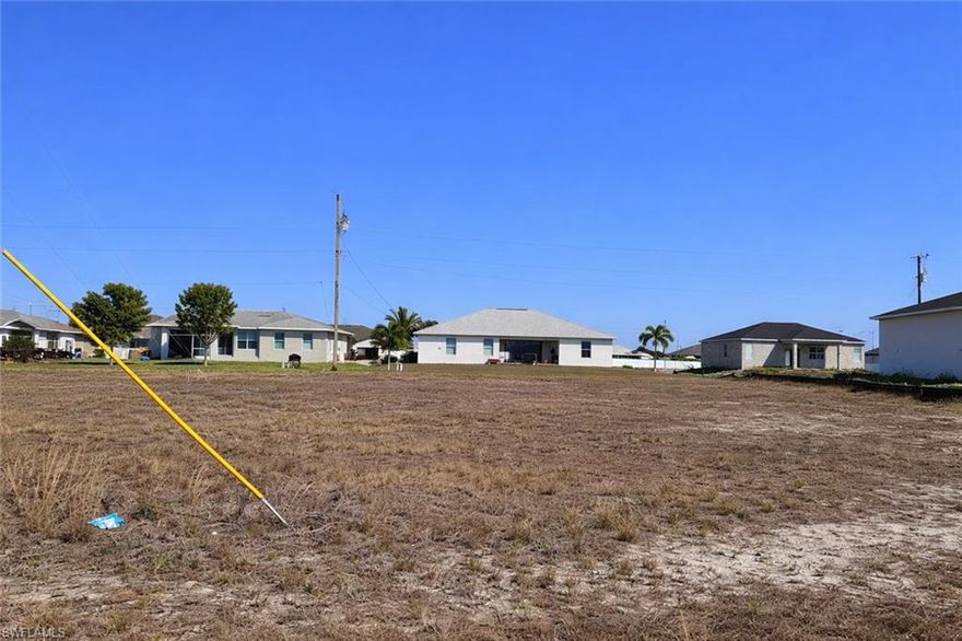 Build your dream home on this western rear exposure lot in the rapidly growing NW Cape Coral area, perfectly positioned to enjoy beautiful Florida sunsets from your future backyard. Located on Nelson Rd N with convenient access to Pine Island Rd, this property is surrounded by new construction and ongoing development, making it an excellent opportunity for builders, investors, or future homeowners looking to build in Southwest Florida. Enjoy easy access to shopping, dining, schools, parks, and everyday amenities while still being just a short drive to boating, fishing, golf courses, and the stunning Gulf Coast beaches. Take advantage of the growth happening in this area and secure your place in one of Cape Coral’s fastest-developing neighborhoods.