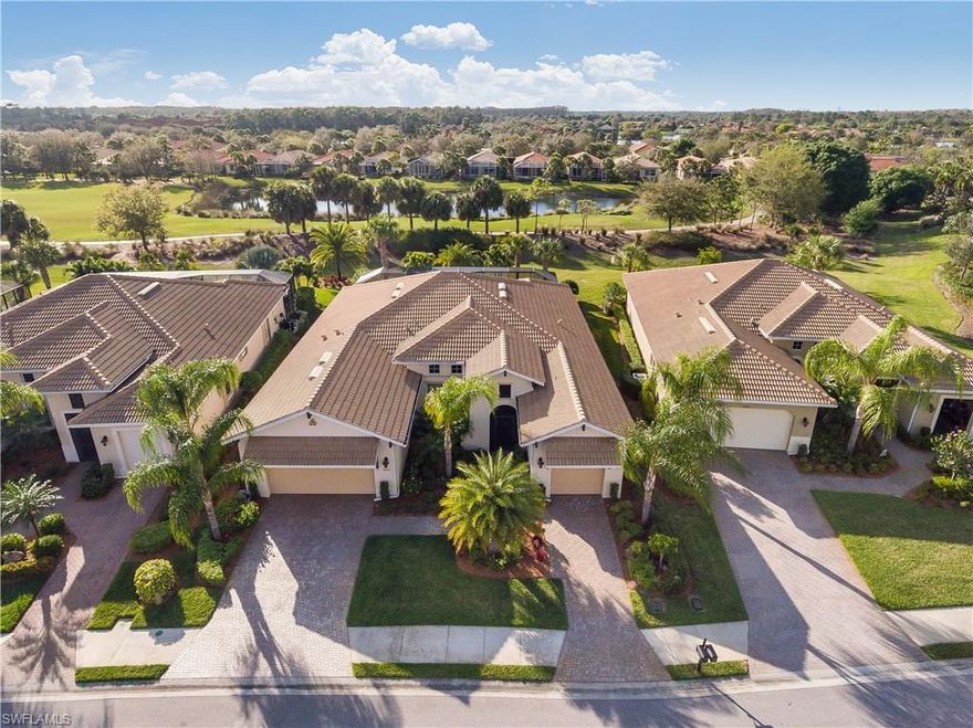 WELCOME HOME, YOU FOUND IT! This is the "BORETTO" by WCI Communities - A BEST SELLING MODEL - Walk in through the covered entry into this Florida lifestyle wide open floor plan, boasting more than 2600 sq ft! Formal dining just to your left, with an office/den to your right, look through the great room and see the water features in the pool and the plush landscaping just beyond. The lanai has an electric, Kevlar, Hurricane screen and an outdoor kitchen is ready to be installed, oh and don't worry one of the guest baths has convenient pool access. Spend the afternoon in the custom heated pool and enjoy privacy while relaxing in the spa. Take a walk back inside to the open kitchen and to the breakfast bar, the perfect place to enjoy a cup of coffee and catch up on the local news. Pamper yourself in the master suite. Enjoy soaking in the spa style bathtub or a separate steaming hot shower. Plenty of room for storage with a total of a three car garage. Both garages have showroom quality custom floors, perfect for your classic! Pelican Preserve offers a theater, pools, a track, wood-shop, pet park, library, restaurant, clubhouse, attended exercise room, lake front beach, golf, and more.