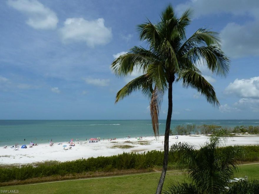 Beautiful, sparkling Gulf of Mexico views from this direct Gulf-front condo!  You must see the views from this unit!  And our beautiful beach couldn't get much closer!  This efficiency unit just needs your updated decorating touches to make it the perfect getaway.  Amenities at Estero Beach and Tennis Club include a community pool, tennis courts and BBQ Grills.  Estero Beach and Tennis Club is located on the south end of Ft. Myers Beach.  Santini Plaza, with numerous shops and restaurants, public marina and medical office, is across the street.  There's a convenient trolley stop for heading to Times Square or to Lovers Key.  Weekly rentals are allowed, if rental income is desired.  Best of all, the white sand beach is just steps away!