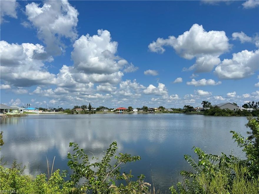 Absolutely amazing views from this rarely available lakefront property on Laurel Lake! Come build your dream home here and enjoy the calmness and serenity of living on a lake. You will enjoy Florida's finest sunsets from your future pool and lanai areas. Explore miles of canals and lakes on your paddle board, kayak or small water craft right from your private home.Tucked away in a very quiet location, yet has quick access to Del Prado Blvd and Pine Island Rd., restaurants, shopping, parks, schools, hospitals and so much more! Not in a Flood Zone! Don't miss out, see it and fall in Love today!!