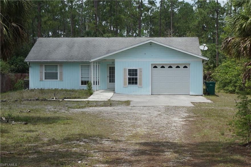 We are now in a multiple offer situation. Please send your highest and best offer by Sunday May 5th 5:00 pm. Great opportunity to have a 1 acre property very close to shops, hospital and central Naples. Located between Logan blvd and Collier Blvd. This home is a great fixer upper or flip. A new water system was recently installed.