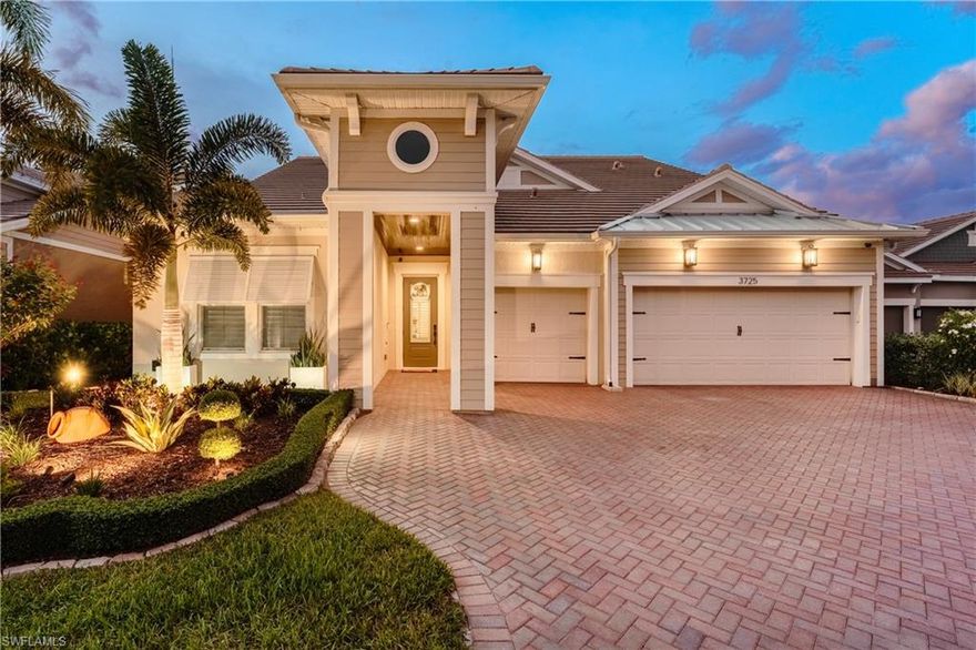 Rare Opportunity! Final Home in Naples Community Built in 2023! This stunning and spacious 4,651 sq. ft. residence is the LAST home
constructed after neighborhood completion in this sought-after Naples community. Home boasts over $350,000 in PREMIUM UPGRADES
throughout. Designed with LEVEL 5 TOP-GRADE FINISHES including wide plank tile flooring throughout and elegant 3" QUARTZ countertops in
kitchen and bathrooms. Large walk-in closets with CUSTOM SHELVING SYSTEMS in all bedrooms. All high-end modern sophistication hardware
and plumbing fixtures throughout. MASSIVE 3,456 sq. ft. of living area is located on the first floor alone, featuring wide open living spaces and
a luxurious first-floor primary suite and a total of 4 bedrooms on main floor—a highly desirable layout including a GAME ROOM and PRIVATE
ADDITIONAL ENSUITE upstairs. 3 total ensuite bedrooms, 2 jack and jill, and a visitor ½ bath on each floor. Additional den has been completely
opened up for use as a spacious FORMAL LIVING ROOM. Set on a UNIQUE DOUBLE LOT backing up to a serene wooded preserve, this home
offers both PRIVACY and SPACE. Upgraded EXTENDED LANAI with coral stone pavers inside FULLY FENCED YARD. Additional highlights: High
impact, 3-panel sliding doors that bring the outdoors in. EXTRA-LARGE LOT, perfect for a future pool while still maintaining a generous yard.
Extended long and wide driveway, ideal for guest parking. NO FLOOD ZONE! No flood insurance required. Don’t miss this rare opportunity to
own the final newer construction home in this beautiful community!