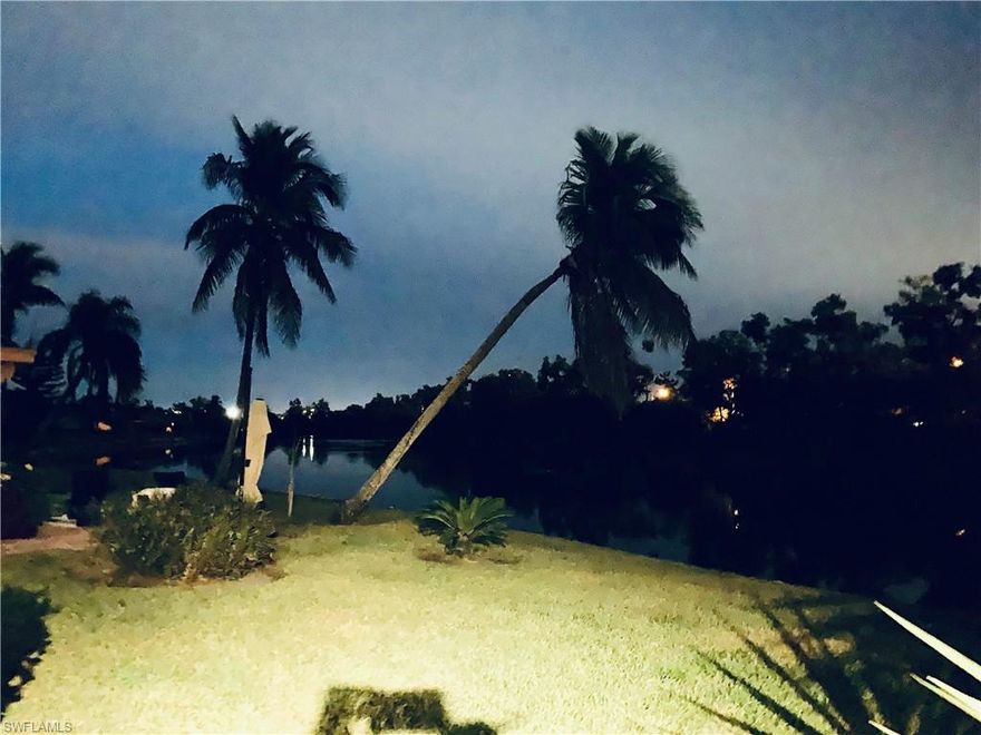 This is a SINGLE FAMILY DETACHED CONDO.  The Condo fee of $432 month covers all exterior maintenance, roof, and land/lawn service.  Lakefront home sold turnkey furnished. Kitchen updated with oak cabinets and granite counter tops.  Nice view of lake from most of the home.  Buyers can move right into this home.  Nice two car garage with lots of storage.  CINNAMON COVE is fantastic gated community with a full time activities director to keep you busy with lots of fun things to do.  Come see the clubhouse, 4 pools, tennis, bocce, pickleball, shuffleboard, exercise room and so close to all three beaches... Fort Myers, Sanibel and Bunche Beach. 2017 taxes were $2822.76 without homestead.