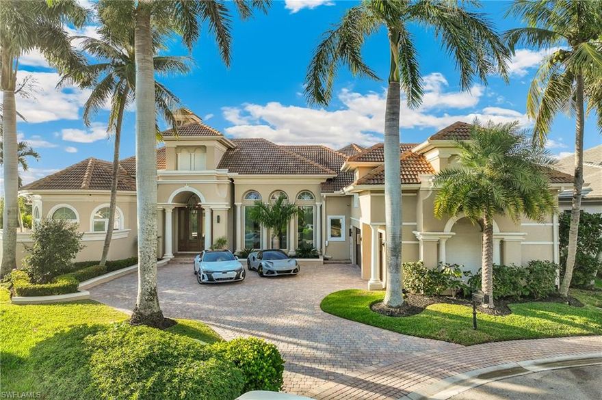 Set in what many consider Cape Coral’s premier neighborhood, this exceptional model estate in The Estates of Cape Harbour embodies a waterfront lifestyle that is nearly impossible to replicate. Perfectly positioned at the dramatic intersection of the deep-water South Spreader Waterway and the Dap Canal, the home captures sweeping, long-water panoramas and provides effortless, direct boating access—ideal for the avid boater, with dockage suitable for a yacht up to 100 feet.
Thoughtfully curated enhancements and luxurious new renovations elevate this already timeless and exquisitely designed residence to an entirely new standard. The reimagined primary bath is truly a work of art—light, bright, and breathtaking in every detail. The resurfaced and retiled pool gleams like new, and a fully equipped, state-of-the-art media room promises unforgettable movie nights. These refined updates, along with numerous additional improvements, only enhance the character and charm that define this must-see home.
Inside, the residence is beautifully furnished and professionally decorated, blending refined craftsmanship with warm, inviting luxury. The expansive primary suite is a serene sanctuary, featuring a spacious bedroom and an indulgent spa-inspired en-suite bath. Four additional en-suite bedrooms ensure exceptional comfort and privacy for family and guests.

At the heart of the home, a custom chef’s kitchen impresses with premier appliances, abundant cabinetry, and a generous center island designed for everything from quiet morning breakfasts to elegant catered affairs.

Outdoor living is nothing short of spectacular. A private, heated, tiered saltwater pool and spa create a resort-quality retreat, while the summer kitchen and covered loggia make alfresco dining a daily pleasure. Whether you’re hosting lively gatherings or soaking in a quiet sunset, this outdoor oasis feels like your own luxury resort.

Positioned on a tranquil cul-de-sac among other custom estates, the home offers 5,344 square feet of refined living space and more than 7,600 total square feet—ideal for living, entertaining, and unwinding in elevated comfort. Two fireplaces—one gracing the formal living room and another enhancing the secluded courtyard—add ambiance and warmth to both grand occasions and intimate moments.

The second-floor wing elevates the home’s versatility with an en-suite bedroom currently used as an office, a spacious game room with a full bar, and access to a large tiled balcony that frames endless water views.

For boating enthusiasts, the waterfront is a standout highlight: approximately 220 feet of water frontage with composite decking, a Captain’s Walk, and a lift equipped with a smooth, dependable worm-drive system.

More than a home, this is a statement of luxury, privacy, and unparalleled coastal living in Cape Coral’s most sought-after location. For those seeking the very best, this rare offering delivers it—beautifully.