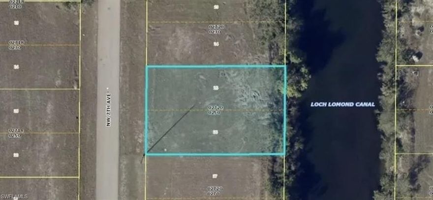 NW Cape Coral Lot on Freshwater Canal  Close to schools and stores