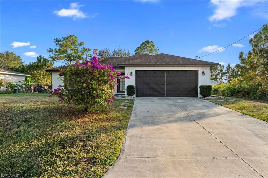 Welcome to this beautiful home located in the heart of Lehigh Acres, FL. This property boasts three spacious bedrooms and two full bathrooms, perfect for comfortable living. The open kitchen is equipped with modern stainless steel appliances, offering a sleek and contemporary feel. The house features a mix of tile and laminate flooring, adding a touch of elegance and easy maintenance.

The two-car garage provides ample space for parking and storage. The private yard is a great space for outdoor activities, and the screened lanai offers a perfect spot for relaxation. This home is a perfect blend of style, comfort, and convenience.

BASICS
* Application Link: Visit our website
* Availability: 01/01/2026
* Pets Allowed: Max 2 pets, 50 pounds and less
* Utilities: Tenants are responsible for all utilities.
* Parking: 2 car garage and 1 parking lot available
* Renter's insurance is required.
* Lease Term: 12 months

THE IMPORTANT THINGS THAT YOU SHOULD KNOW:
* No Smoking
* Application Fee is $70 per Adult, Non-Refundable.
* Please review Application Criteria prior to applying.
* Application turnaround time is 1-3 Business days
* $200 Leasing Fee (Admin Fee) NON REFUNDABLE , if approved
* Security Deposit: One Month’s Rent
* First Month's Rent: One Month's Rent
*300$ non refundable pet fee and 25$/monthly pet fee per pet.
*All residents are enrolled in the Resident Benefits Package (RBP) for $50/month which includes liability insurance, credit building to help boost the resident’s credit score with timely rent payments, up to $1M Identity Theft Protection, HVAC air filter delivery (for applicable properties), move-in concierge service making utility connection and home service setup a breeze during your move-in, our best-in-class resident rewards program, on-demand pest control, and much more! More details upon application.