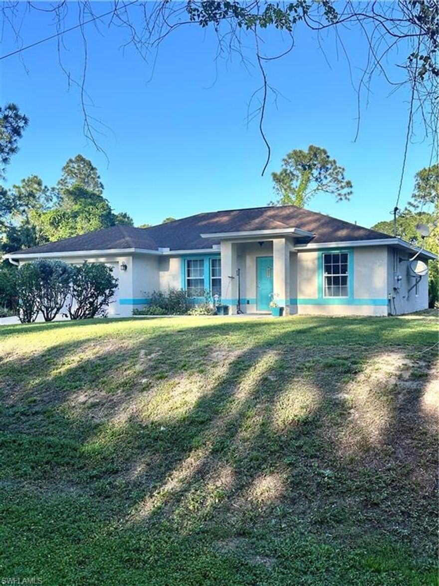 Looking for a private retreat surrounded by trees on your own street? Amazing private 3/2/2 home quietly nestled on a wooded cul de sac. Home will need some cosmetic items addresses but is move in ready. Incredible sunrises and sunsets flow through large windows and sliders that blur the line between interior and exterior Florida living. Welcoming Open Air Concept with Exhibition Kitchen and large island. Full appliance package includes newer dishwasher. Large Master Suite features full master bath. Indoor laundry with newer washer and dryer. Premium RO system for soft water in entire home. On demand Hot Water Heater. Oversized 2 car garage. Large screened lanai.