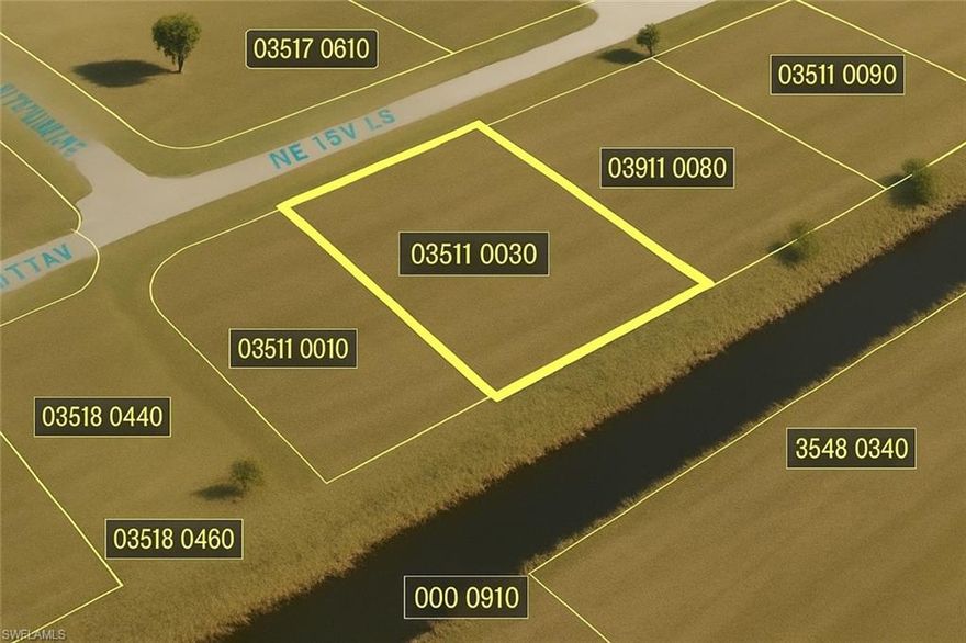 Centrally located just above the Pine Island Corridor, this beautiful lot offers quick access to a wide variety of shops, grocery stores, and dining options. Enjoy the convenience of being minutes from Cape Coral’s main commercial areas, as well as easy routes to Fort Myers, North Fort Myers, and I-75 North & South.

This property features a freshwater canal in the back—perfect for boating, kayaking, canoeing, or simply enjoying peaceful waterfront views. Explore the interconnected canal system or cast a line and catch your own dinner right from your backyard.

Build your dream home or invest in one of Cape Coral’s most desirable and growing areas!