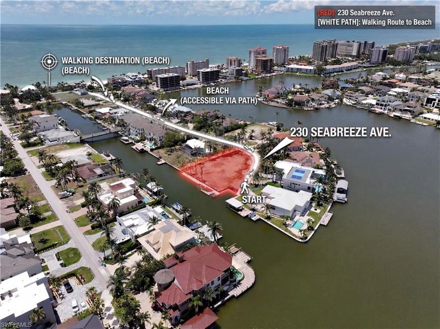 Build your dream home where boating from your backyard meets sunsets on the sand—this is Naples waterfront living at its finest.

This exceptional 0.30-acre property is tucked away at the end of a quiet cul-de-sac and offers highly sought-after southern exposure with over 140 feet of seawall. One of only 83 exclusive parcels in Naples where you can enjoy direct Gulf access from your backyard and walk to the sugar-white sands of Vanderbilt Beach—a truly rare combination.

Significant groundwork has already been done: the existing structure has been torn down, a brand-new dock with a 32,000 lb lift (built to accommodate up to a 40-foot boat) has been installed, and a variance has been approved to reduce setbacks—expanding the buildable footprint. The owner has also invested over $100,000 in architectural plans with Herscoe Hajjar Architects, offering a valuable head start on construction.

Located within walking distance to LaPlaya Beach Resort and just minutes from The Ritz-Carlton, Mercato, and Waterside Shops. Don’t miss this rare opportunity to secure one of Naples’ most desirable waterfront addresses.