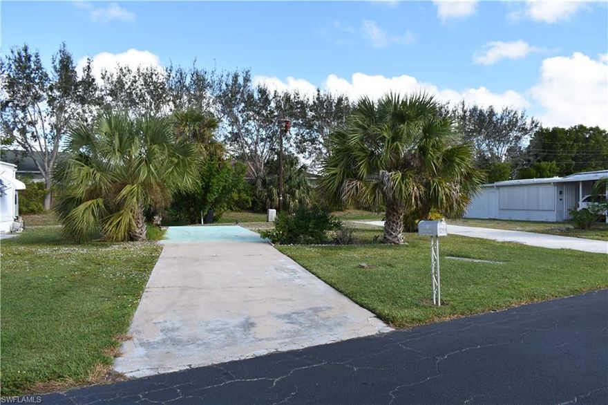 Escape to a tranquil paradise and embrace a simpler life on this expansive property, boasting dimensions of approximately 36 feet in width and 80 feet in depth. All that's missing is your dream home to make it complete! Nestled in the welcoming confines of Holiday Manor, a 55+ Community offering convenient Gulf of Mexico boat launch access, this property provides the perfect canvas for your ideal lifestyle. Conveniently located mere minutes from restaurants, shops, Naples, and Marco Island, this vibrant community ensures you have everything within reach. Enjoy the luxury of a quick fifteen-minute drive to the beach, making relaxation and seaside adventures easily accessible. Holiday Manor offers a range of amenities to enhance your daily life. Take a dip in the heated pool and spa, engage in friendly competition on the shuffleboard courts, or participate in organized events by the active social committee. From dances to card games, billiards, dinners, breakfasts, and more, there's always something exciting happening in this engaging community. Make every day a new opportunity for connection and enjoyment in this delightful 55+ haven.