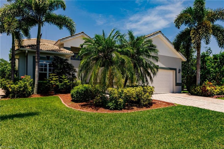 This gorgeous & lovingly maintained home offers open floor plan 1800+ square feet, 3 bedrooms, 2 baths, 2 car garage, den, screened lanai and large fenced backyard. Tile roof is in excellent condition. The exterior has mature landscaping, bordered beds & privacy landscape border down one side & across the rear. Interior underwent extensive upgrades/remodeling in 2018. The kitchen offers new cabinetry, granite counters, stainless appliances & large breakfast bar, step in pantry & enormous storage space. The Nature Tek flooring throughout the home is waterproof. The spacious master suite has walk in closet, storage closet & room for king size furniture. The master bath provides dual sinks, extra storage, & shower. The guest rooms are spacious & bright. The guest bath has tub/shower combo, granite counters & extra storage. Large screened lanai. Back yard has room for pool.  Garage & lanai floors are epoxy coated. A/c system replaced in 2018. Entire house has custom window coverings & plantation shutters. The Southwind community is a gated community with heated community pool, large lake, fishing pier & is pet friendly.  The only thing missing is someone new to love it.