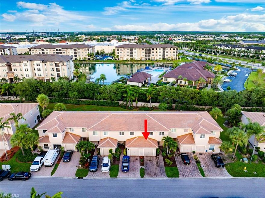 Welcome to this beautifully maintained 3-bedroom, 2.5-bath townhome located in the desirable gated community of San Simeon. The neighborhood has recently undergone major exterior updates, including brand new tile roofs in 2024 and fresh exterior paint, giving the entire community a crisp, refreshed appearance.

Inside, the home offers a bright and functional layout with a spacious kitchen featuring stainless steel appliances, tile flooring, and plenty of cabinet space. The main living area is finished with durable laminate flooring, creating a clean and comfortable space for everyday living. Upstairs, the primary suite includes a walk-in closet and private bath, while two additional bedrooms and a full guest bathroom provide flexibility for family, guests, or a home office. Fresh mulch added in June 2025 enhances the front landscaping, and the backyard offers a private outdoor space to relax and enjoy the Florida weather.

San Simeon residents enjoy a variety of community amenities, including a resort-style pool and spa, fitness center, clubhouse, playground, and a scenic pond with a fountain that lights up in the evening. The location is ideal, just minutes from I-75, Colonial Boulevard, RSW International Airport, shopping, dining, and a new hospital currently being built nearby, making this home a great combination of comfort, convenience, and low-maintenance living in Fort Myers.