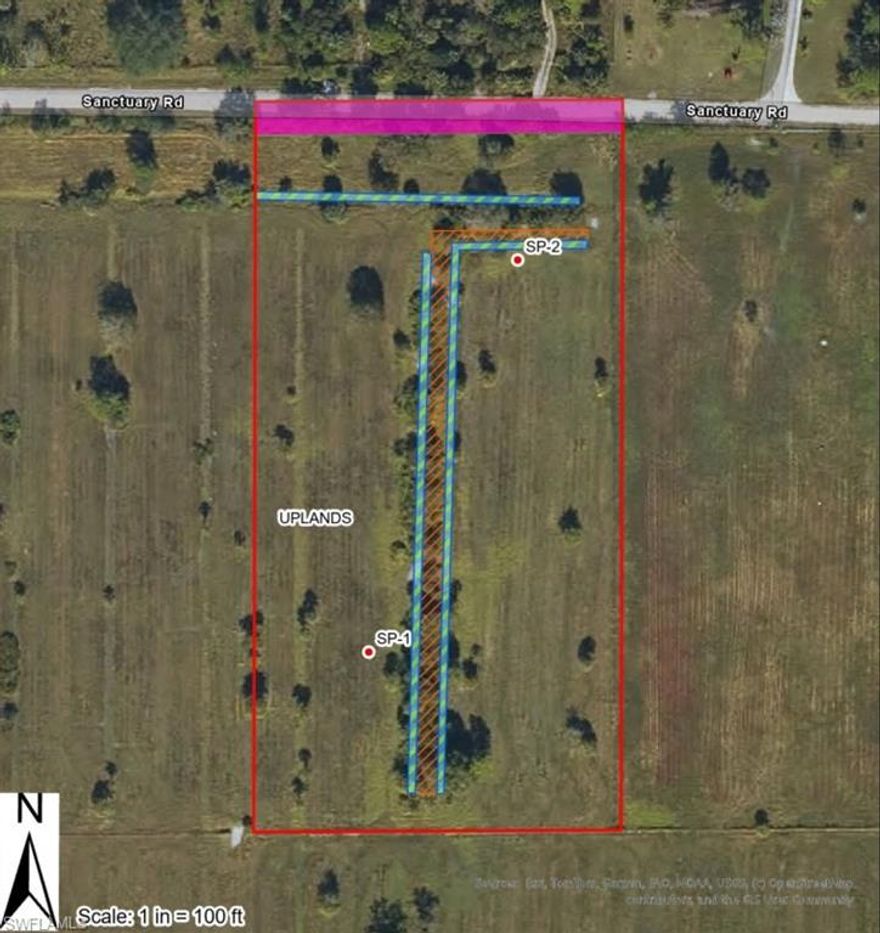 100% UPLANDS, 5 Acres!! Full DEP report completed, ask for full report. **LOCATION ***HIGH AND DRY! Ready to build. So much privacy, No HOA! This parcel presents a wide range of opportunities including residential development, recreational use, or agricultural purposes. A berm is an artificial constructed mound of dirt. If you look at the map you will see that it runs down the middle of the property. UPLANDS!!