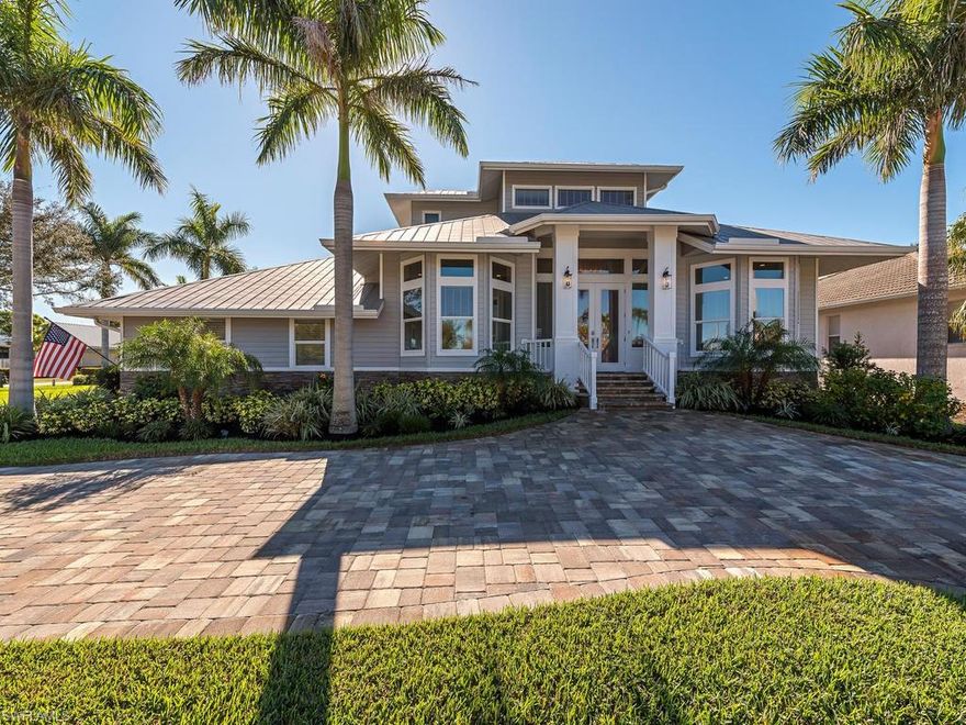 H.14266 - Extensive remodel inside and out. This one of a kind Key west style home offers coastal charm and stunning architectural details throughout. Beautifully landscaped with a large side yard and southern views overlooking converging waterways. Attention to details in every aspect.